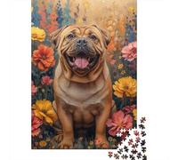 1000 Piece Jigsaw Puzzles French Bulldog Puzzles for Adults Wooden Puzzles Educational Game for Adult 1000pcs (75x50cm)