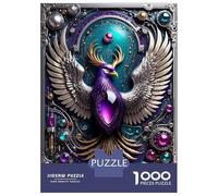 1000 Piece Jigsaw Puzzles- Future Steampunk Phoenix Teenager Puzzles Brain Teaser Game Stress Reliever Deal As Gifts for The Whole Family 38x26cm/1000pcs
