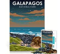 1000 Piece Jigsaw Puzzles Galapagos at Night Clean Cut Piece Mind Challenge Toy Calm Time Fun Christmas Art Piece (38x26cm)