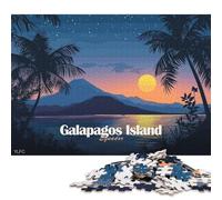1000 Piece Jigsaw Puzzles Galapagos Island, Ecuador at Sunset Wooden Puzzles Educational Toys 1000pcs (75x50cm)