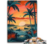 1000 Piece Jigsaw Puzzles Galapagos Island Landscape Help The Brain Exercise Addictive Toys to Cultivate Patience Suitable for Couples (size 50x70cm)