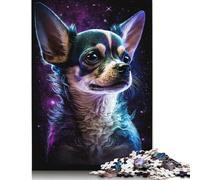 1000 Piece Jigsaw Puzzles Galaxy Colourful Chihuahua Puzzle Adults And Wooden Jigsaw Puzzle Family Challenging Games 1000pcs (75x50cm)