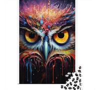 1000 Piece Jigsaw Puzzles Game Art Owl Animals Wooden Puzzles Educational Game Challenge Toy As A 1000pcs (75x50cm)