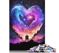 1000 Piece Jigsaw Puzzles Game Bride And Groom Universe Wooden Puzzles Educational Game Challenge Toy As A 1000pcs (75x50cm)