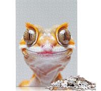 1000 Piece Jigsaw Puzzles Game Crested Gecko Face Wooden Puzzles Educational Game Challenge Toy As A 1000pcs (75x50cm)