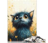 1000 Piece Jigsaw Puzzles Game Cute Tiny Cat Portrait Wooden Puzzles Educational Game Challenge Toy As A 1000pcs (75x50cm)