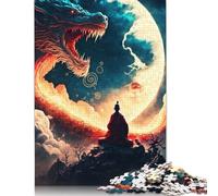 1000 Piece Jigsaw Puzzles Game Dragon Mountain Wooden Puzzles Educational Game Challenge Toy As A 1000pcs (75x50cm)