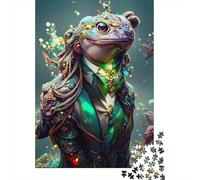 1000 Piece Jigsaw Puzzles Game Gentleman Frog Wooden Puzzles Educational Game Challenge Toy As A 1000pcs (75x50cm)