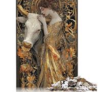 1000 Piece Jigsaw Puzzles Game Golden Embrace Taurus's Grace Wooden Puzzles Educational Game Challenge Toy As A 1000pcs (75x50cm)