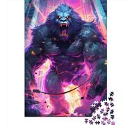 1000 Piece Jigsaw Puzzles Game Gorilla Ultimate Power Wooden Puzzles Educational Game Challenge Toy As A 1000pcs (75x50cm)