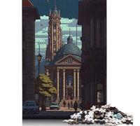 1000 Piece Jigsaw Puzzles Game Halle Pixel Art Wooden Puzzles Educational Game Challenge Toy As A 1000pcs (75x50cm)