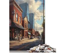 1000 Piece Jigsaw Puzzles Game Nashville Beauty USA Wooden Puzzles Educational Game Challenge Toy As A 1000pcs (75x50cm)