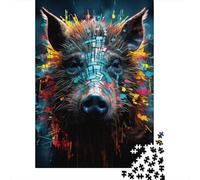 1000 Piece Jigsaw Puzzles Game Pig Wooden Puzzles Educational Game Challenge Toy As A 1000pcs (75x50cm)