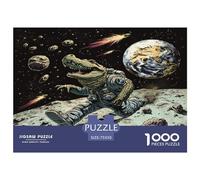 1000 Piece Jigsaw Puzzles Game Space Crocodile Wooden Puzzles Educational Game Challenge Toy As A 1000pcs (75x50cm)