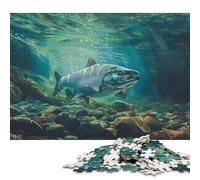 1000 Piece Jigsaw Puzzles Game The Atlantic Salmon Wooden Puzzles Educational Game Challenge Toy As A 1000pcs (75x50cm)