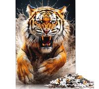 1000 Piece Jigsaw Puzzles Game Tiger Paper Puzzles Educational Game Challenge Toy As A 38x26cm/1000pcs
