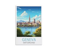 1000 Piece Jigsaw Puzzles Geneva Switzerland Challenging Game Toys, Impossible Puzzle, Family Decoration Puzzle 50x70cm