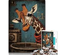 1000 Piece Jigsaw Puzzles Giraffe Art Teenager Jigsaw,Challenging Game Gifts for Is Ideal As A Gift for The Whole Family (size 75x50cm)