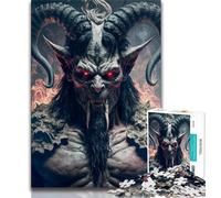 1000 Piece Jigsaw Puzzles Goat Devil Teenager Puzzles,Challenging Game Toys Wall Decoration Unique Birthday And Xmas Gifts (size 75x50cm)