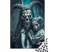 1000 Piece Jigsaw Puzzles Goat Devil4 Puzzles for Adults Wooden Puzzles Educational Game for Adult 1000pcs (75x50cm)