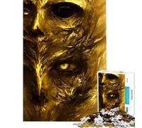 1000 Piece Jigsaw Puzzles Golden Eye of Hatred for Birthday, Chrismas Wall Decoration Educational Toy for And 14 Years And over (50x75cm)