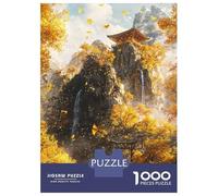 1000-piece Jigsaw Puzzles Golden Ginkgo Retreat Adult Jigsaw Hands-on Game A Work of Art Unique Gifts for Birthday And Christmas 52x38cm/1000pcs