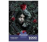 1000-piece Jigsaw Puzzles Gothic Fantasy Wall Art Print Jigsaw Puzzle Anti-Stress Toys Wall Decoration Unique Gifts for Birthday And Christmas 70x50cm/1000pcs
