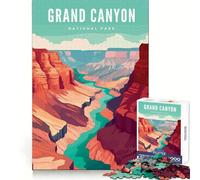 1000 Piece Jigsaw Puzzles- Grand Canyon National Park Precise Cut Art Mental Focus Game Leisure Time Fun Birthday Game Gift (38x52cm)
