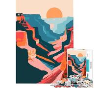 1000 Piece Jigsaw Puzzles Grand Canyon Scenery Art Addictive Toys to Cultivate Patience Hands-on Game for The Whole Family Funny Gifts (Size 38x26cm)