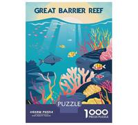 1000-piece Jigsaw Puzzles Great Barrier Beauty Jigsaws for Adults Brain Teaser Game Improve Memory Unique Gifts for Birthday And Christmas 38x26cm/1000pcs