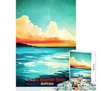 1000 Piece Jigsaw Puzzles- Great Barrier Reef Art Poster Brain Teaser Game Precision Cutting Home Decoration Toys Birthday And Unique Gifts (50X75CM)