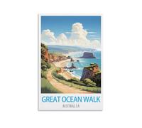 1000 Piece Jigsaw Puzzles Great Ocean Walk Australia Challenging Game Toys, Impossible Puzzle, Family Decoration Puzzle 26x38cm