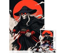 1000 Piece Jigsaw Puzzles Grim Reaper Witch with Red Eyes Jigsaw Puzzles for Adults Difficult Hard Fun Activities at Home Birthday Present, Gifts, (38x26cm)