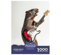 1000-piece Jigsaw Puzzles Groundhog Guitar Adult Jigsaw Puzzle Hands-on Game Difficult Challenge Parent-child Interaction 52x38cm/1000pcs