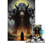 1000 Piece Jigsaw Puzzles- Hell Gate Keeper Difficult And Challenge Enhance Memory Home Decoration Toys for Ages 14 And over (50X75CM)