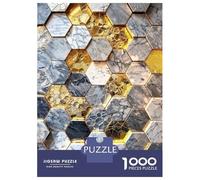 1000 Piece Jigsaw Puzzles- Hexagonal Harmony Art Teenager Puzzles Brain Teaser Game Stress Reliever Deal As Gifts for The Whole Family 70x50cm/1000pcs