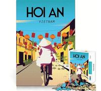 1000 Piece Jigsaw Puzzles Hoi An Vietnam Poster Clean Cut Piece Mind Challenge Toy Calm Time Fun Christmas Art Piece (38x52cm)