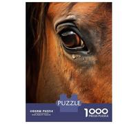 1000-piece Jigsaw Puzzles Horse Face Jigsaws for Adults Brain Teaser Game Improve Memory Unique Gifts for Birthday And Christmas 38x26cm/1000pcs