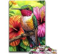 1000 Piece Jigsaw Puzzles Hummingbird Help The Brain Exercise Addictive Toys to Cultivate Patience Perfect Decoration 26x38cm