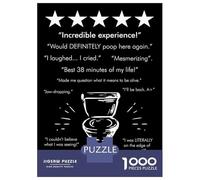 1000 Piece Jigsaw Puzzles- INCREDIBLE TOILET BLACK Teenager Puzzles Brain Teaser Game Stress Reliever Deal As Gifts for The Whole Family 70x50cm/1000pcs