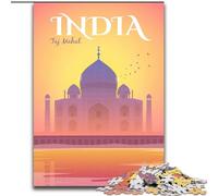 1000 Piece Jigsaw Puzzles India, for Ages 14 And over Each Piece Is Unique - Fun And Challenging Game for The Whole Family Good Gift 50x75cm