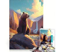 1000 Piece Jigsaw Puzzles Into The Wild Bear King, Educational Game, Fun Activities at Home, Birthday And Unique Gifts (38x26cm)