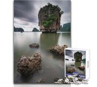1000-piece Jigsaw Puzzles Island Rock Formation Toy Intellectual Game Learning Educational Gift For Birthdays Size 50x75cm