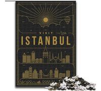 1000 Piece Jigsaw Puzzles Istanbul Turkey, for Ages 14 And over Each Piece Is Unique - Fun And Challenging Game for The Whole Family Good Gift 50x75cm