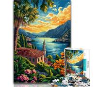 1000 Piece Jigsaw Puzzles Italian Cityscape Adult Jigsaw,Learning Educational Toys Family Games Gifts for Friends And Family 26x38cm