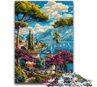 1000 Piece Jigsaw Puzzles Italian Cityscape Challenging Game And Family Play for Is Ideal As A Gift for The Whole Family 50x75cm