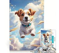 1000 Piece Jigsaw Puzzles Jack Russell Terrier, Educational Game, Fun Activities at Home, Birthday And Unique Gifts (38x52cm)