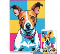 1000 Piece Jigsaw Puzzles Jack Russell Terrier, Educational Game, Fun Activities at Home, Birthday And Unique Gifts (38x52cm)