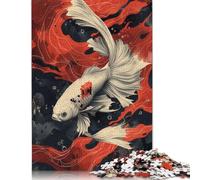 1000 Piece Jigsaw Puzzles Japan Betta Fish Poster Puzzle Adults And Wooden Jigsaw Puzzle Family Challenging Games 1000pcs (75x50cm)