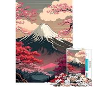 1000 Piece Jigsaw Puzzles Japan Mount Fuji Landscape Difficult And Challenge Enhance Memory Home Decoration Toys for Ages 14 And over (38X26cm)